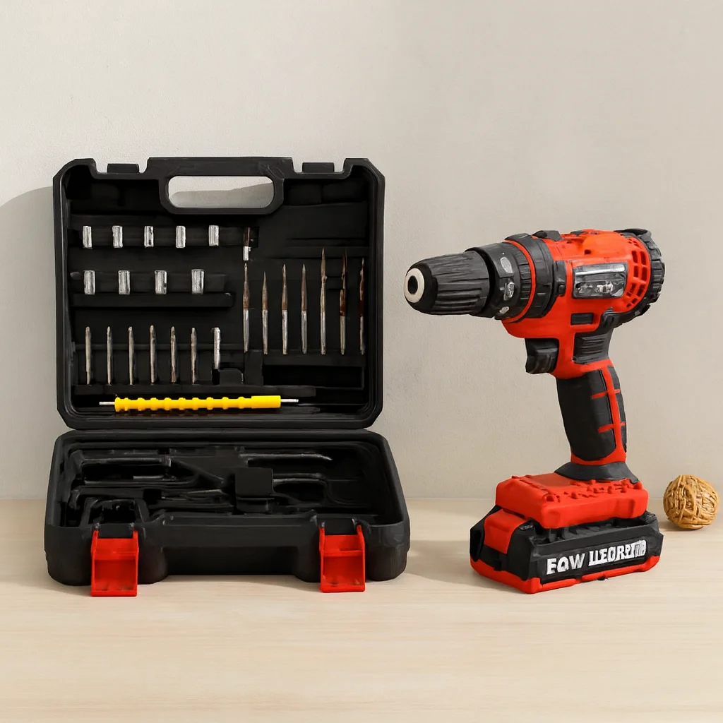 24W Şarjlı Matkap Seti 1350 RPM Çantalı (Kırmızı) Fiyatı, Yorumları ve Özellikleri