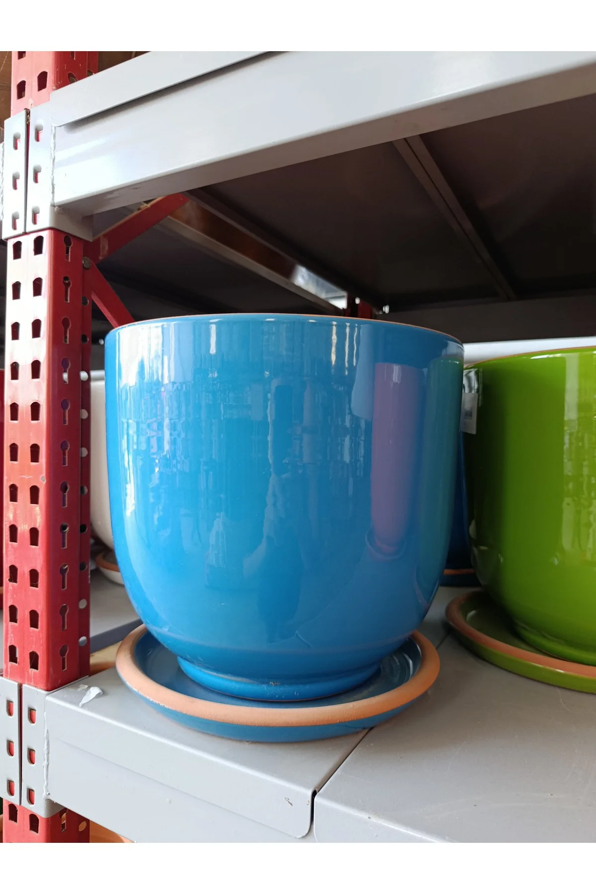 25-30 Litre Tabaklı Dekoratif Toprak Saksı - Görsel 4