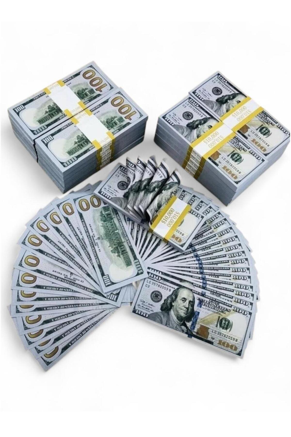 25 Adet 100 Dolar Oyun Parası – Geçersiz Şaka Parası – Gerçek Gör