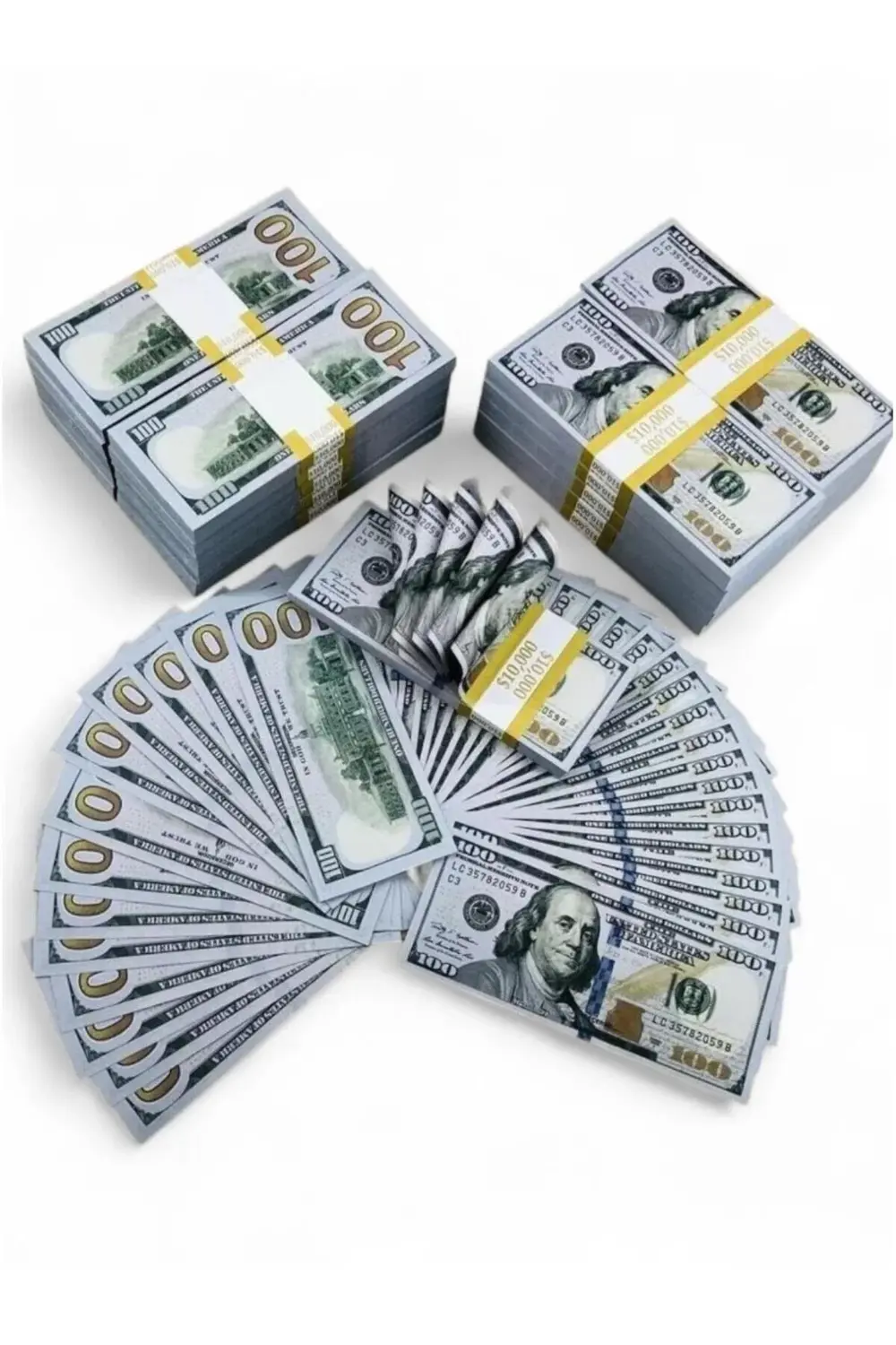 25 Adet 100 Dolar Oyun Parası – Geçersiz Şaka Parası – Gerçek Gör