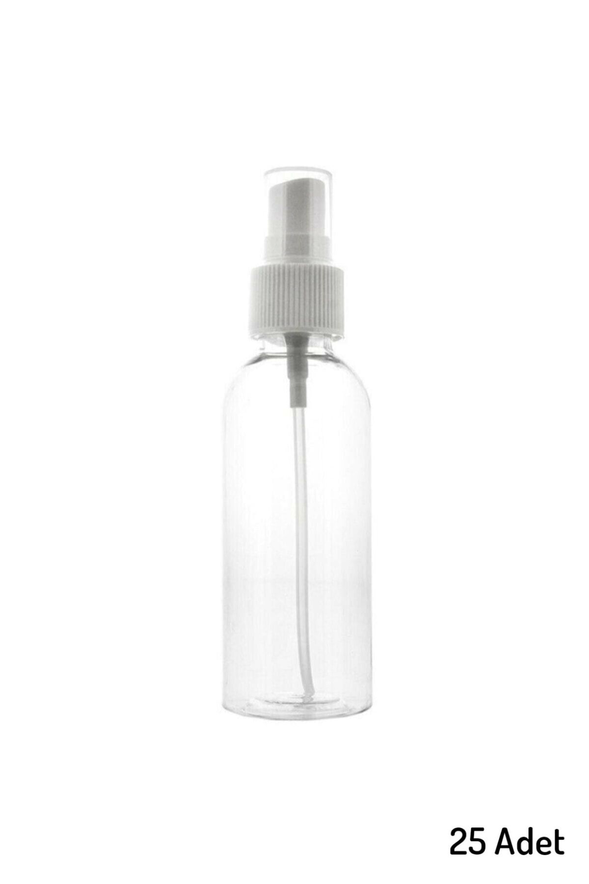 Juliano 25 Adet 100 Ml Boş Şişe Spreyli Kolonya Şişesi Doldurulabilir Cep