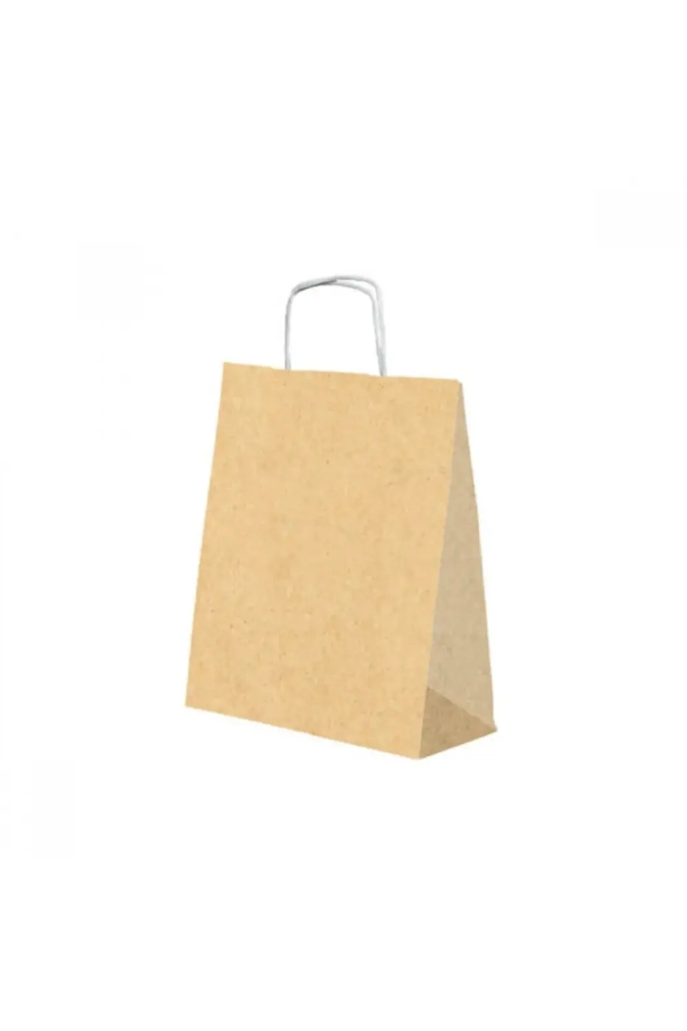 25 Adet Büküm Saplı Kağıt Poşet Kraft ( 15cm*20cm*8cm)