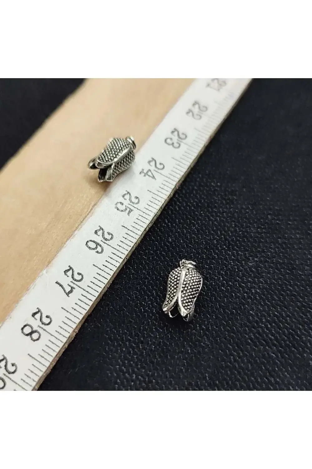 25 Adet Epoksi Tesbih Kolye Metal Taş Kapama Huni Aparatı, Boncuk