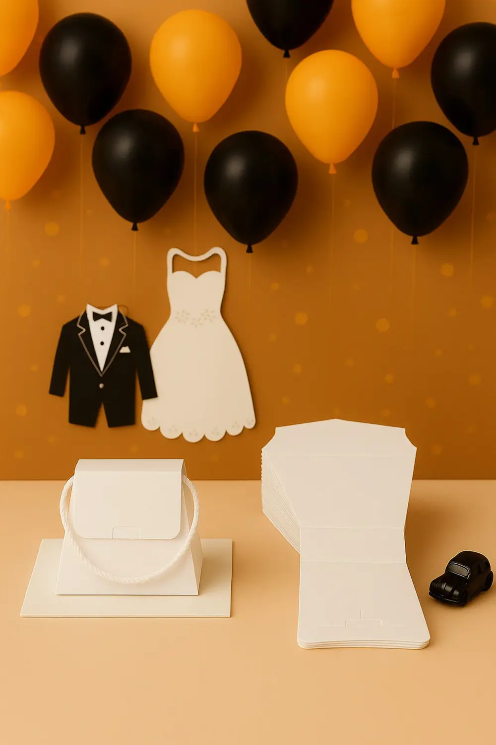 25 Adet Konsept Özel Tasarım Hediye Kutusu Çanta Boş Karton Hediy