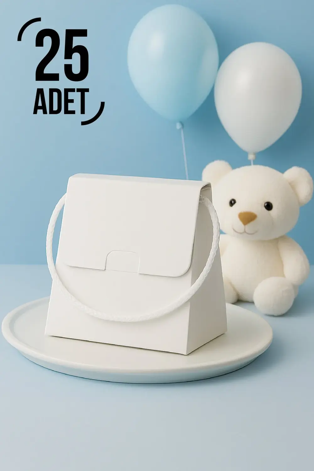 25 Adet Konsept Özel Tasarım Hediye Kutusu Çanta Boş Karton Hediy