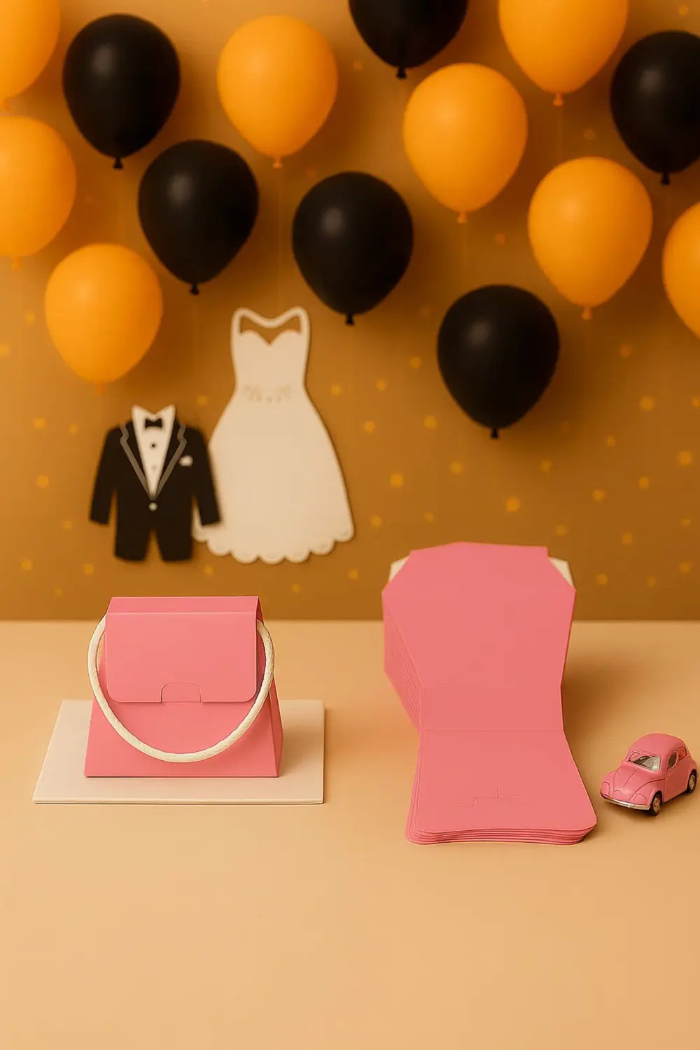 25 Adet Konsept Özel Tasarım Hediye Kutusu Çanta Boş Karton Hediy