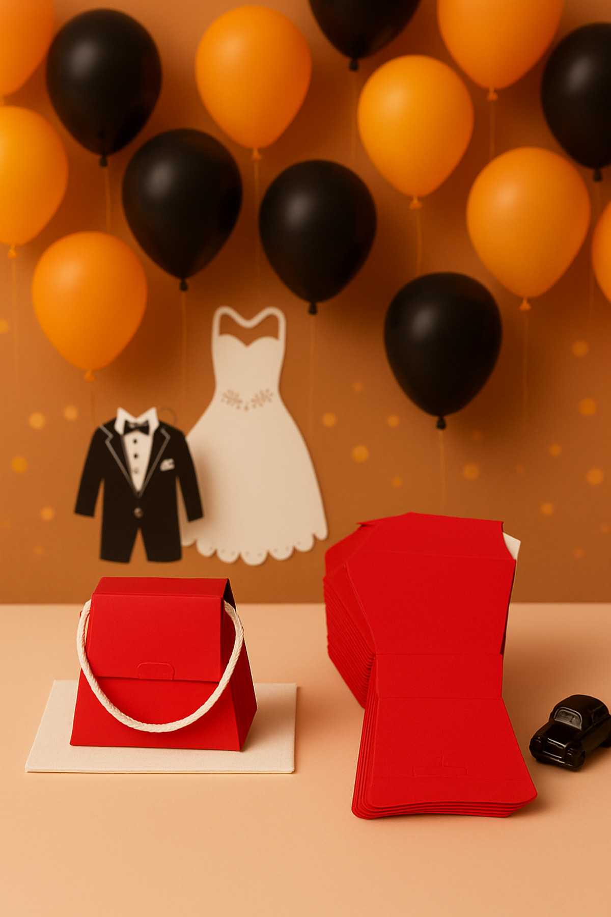 25 Adet Konsept Özel Tasarım Hediye Kutusu Çanta Boş Karton Hediy