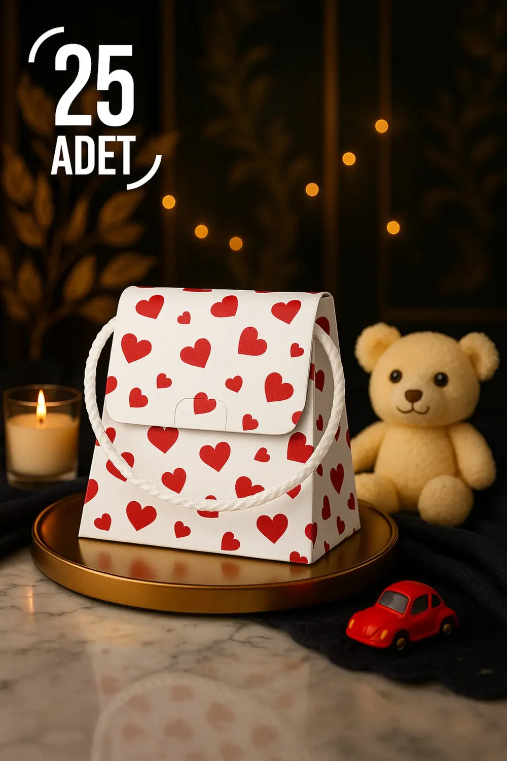 25 Adet Özel Konsept Tasarım Hediye Kutusu Hediye Çanta Boş Karto