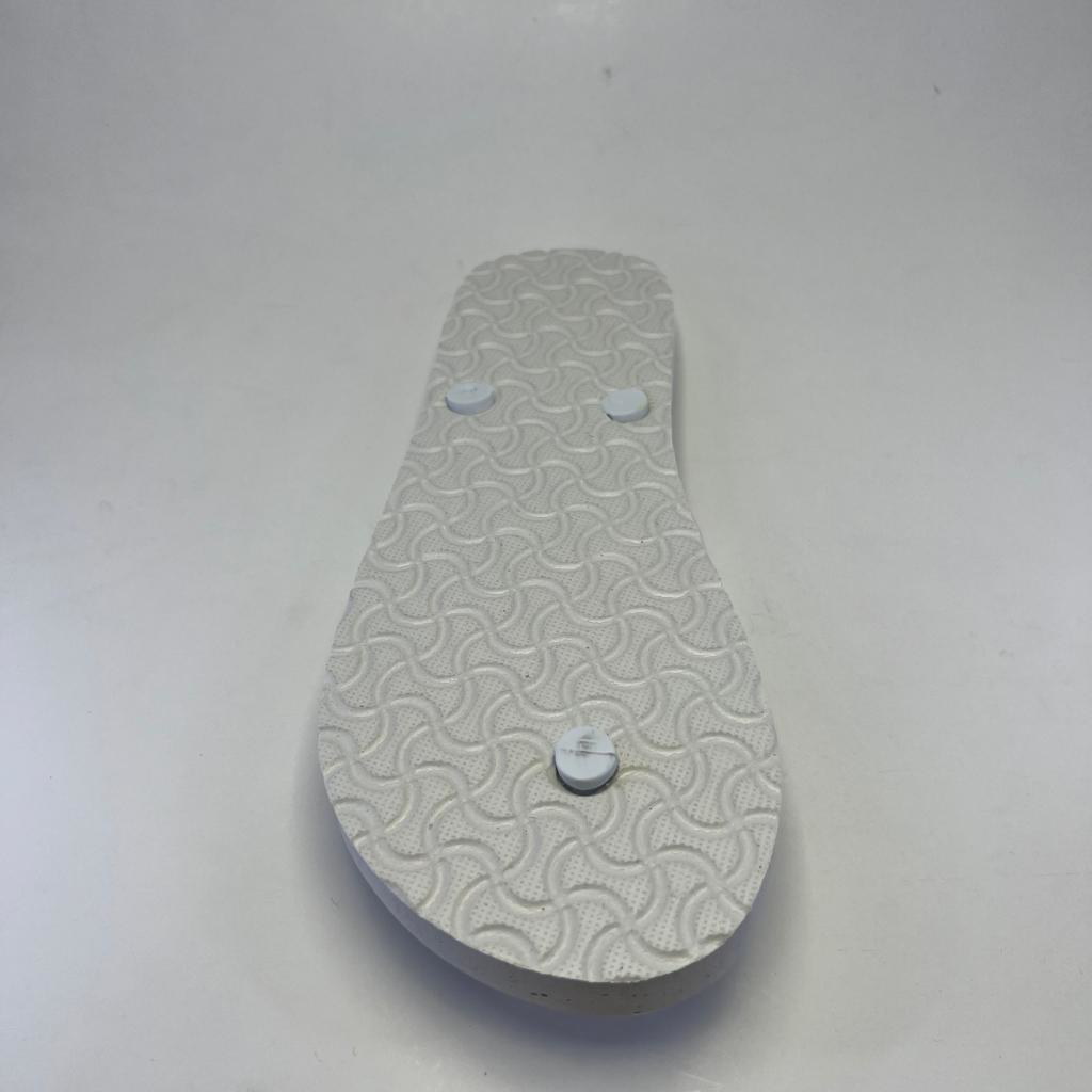 25 Adet Parmak Arası Beyaz Erkek Terlik Eva Taban 14 mm  Flip Flo