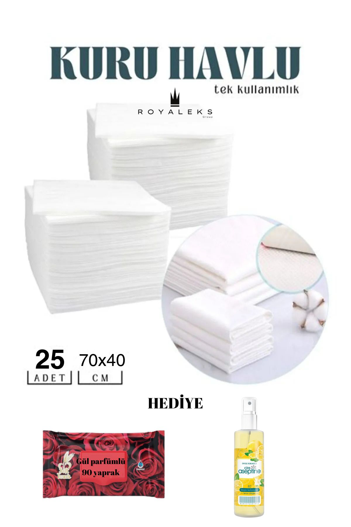 Just Cheap Store 25 Adet Tek Kullanimlik Havlu Hasta Bakim Bebek Bakim Manikür Ped