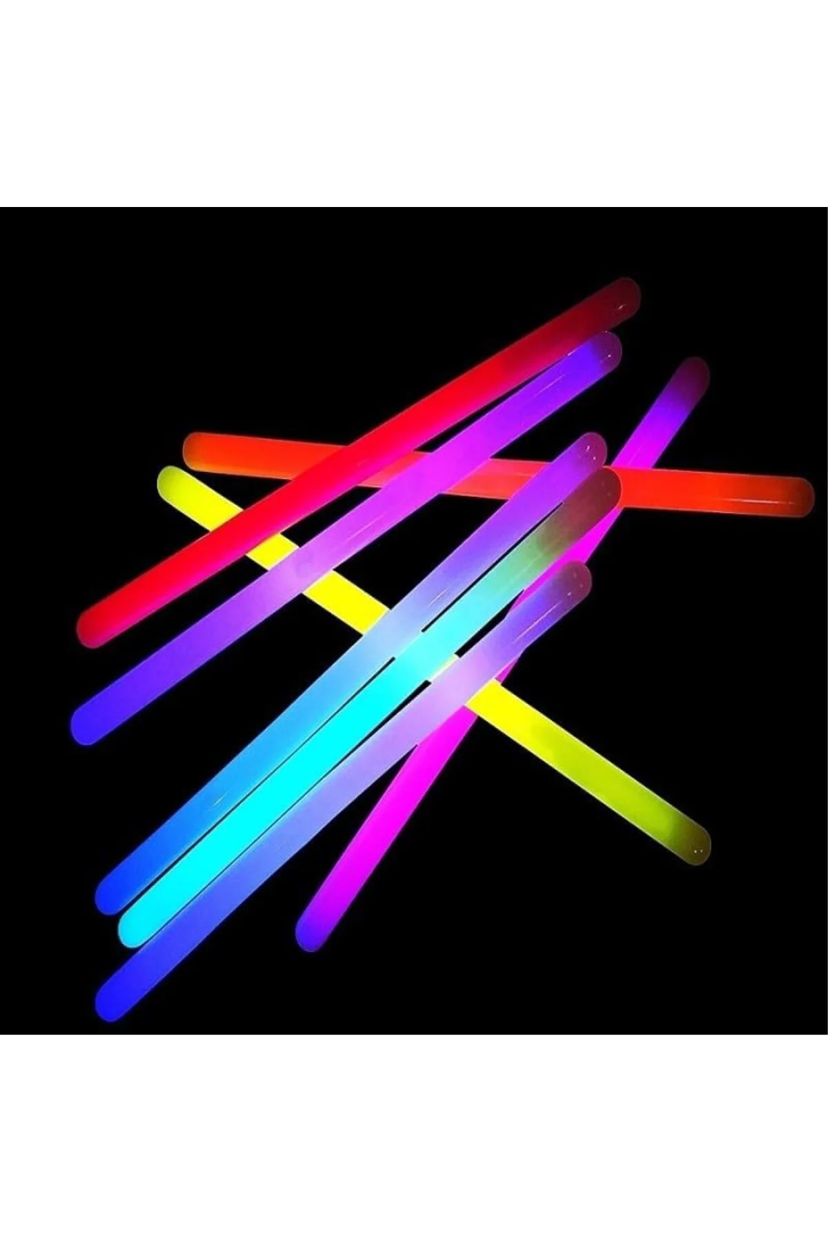 25 ADET VIP DELUXE KALIN GLOW STİCK NEON IŞIK FOSFORLU ÇUBUK IŞIKLI ÇUBUK ULTRA CANLI PARLAK I