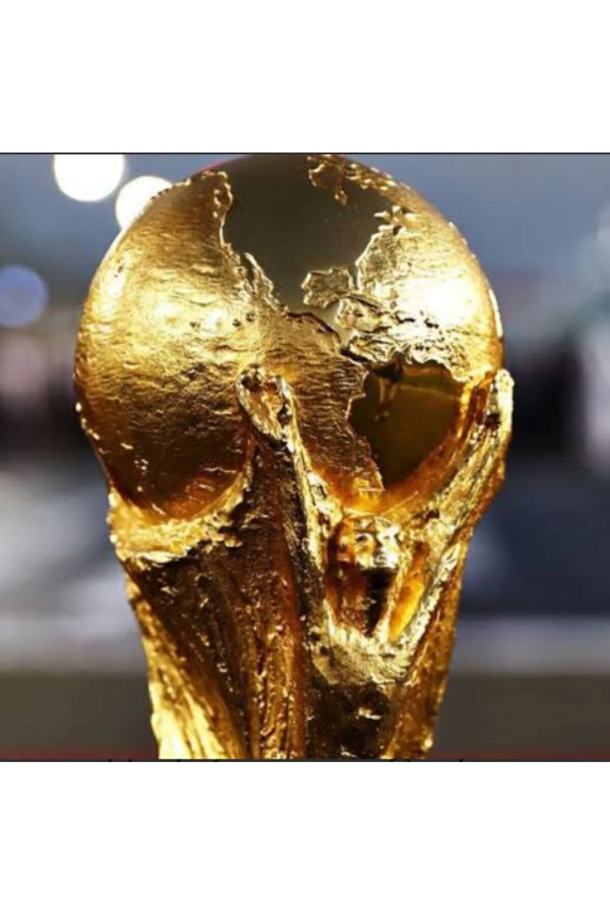 25 Cm Boy Dünya Kupası Gold Kaplama Gerçek Boyut Messi Qatar Futbol (1) Kg