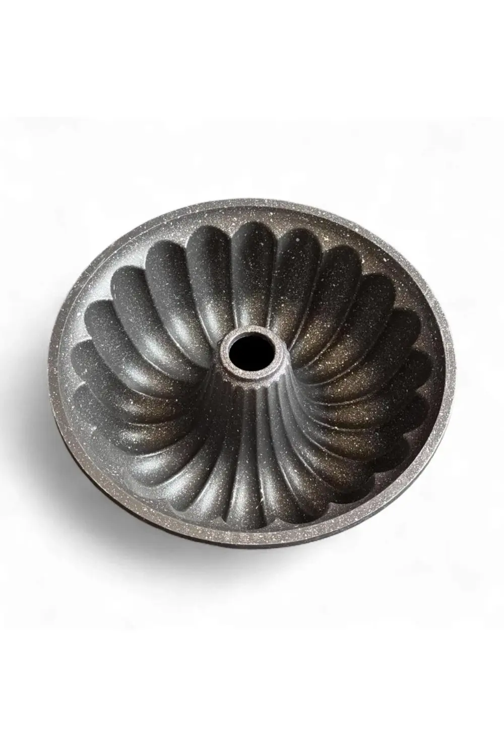 25 cm Granit Desenli Orta Delikli Kek Kalıbı – Yapışmaz, Yanmaz,