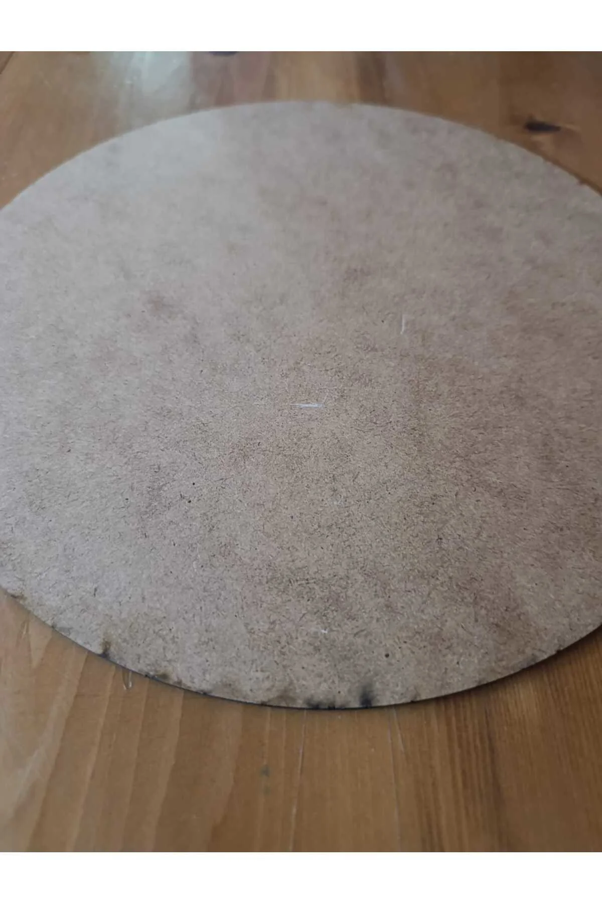 25 Cm Yuvarlak Siyah Çok Amaçlı Dekoratif MDF Panel ve Pasta Altl