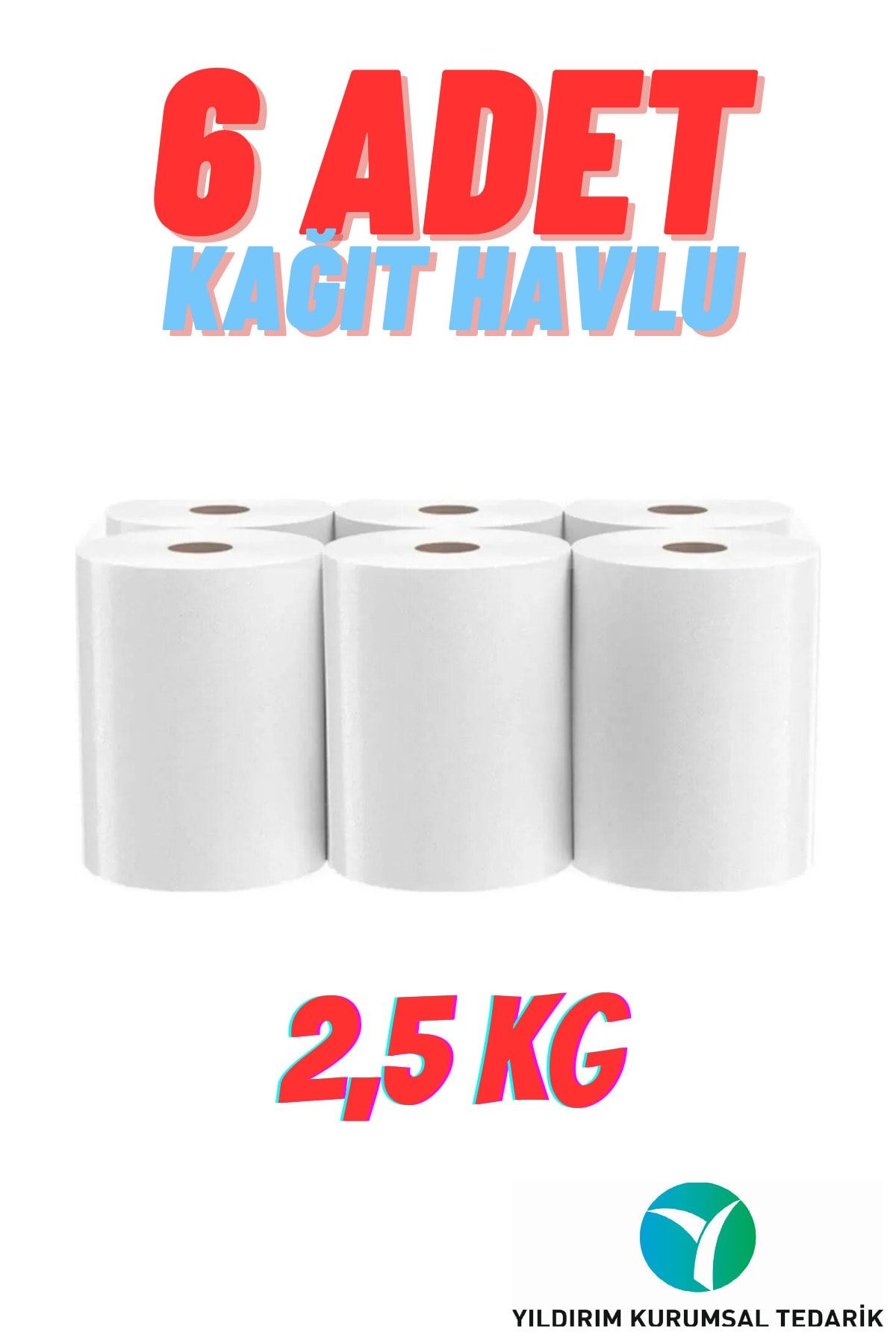 Relyon Professional 2.5 Kg - 6 Adet Fotoselli Sensörlü Rulo Kağıt Havlu 21 Cm