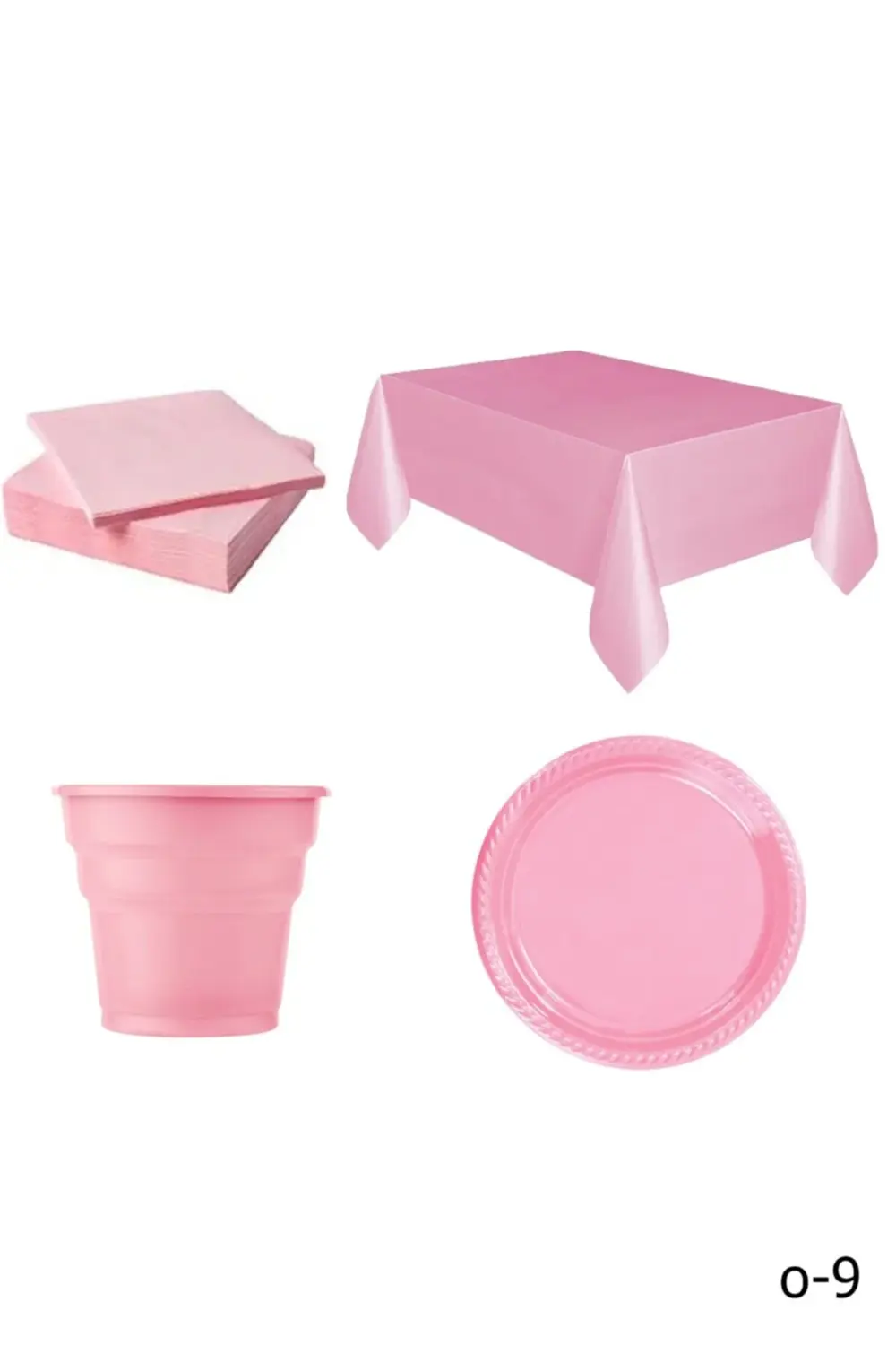 25 Kişilik Pembe Ekonomik Tabak Bardak Çatal Seti 25 Kişilik Pembe Ekonomik Tabak Bardak Çatal Seti