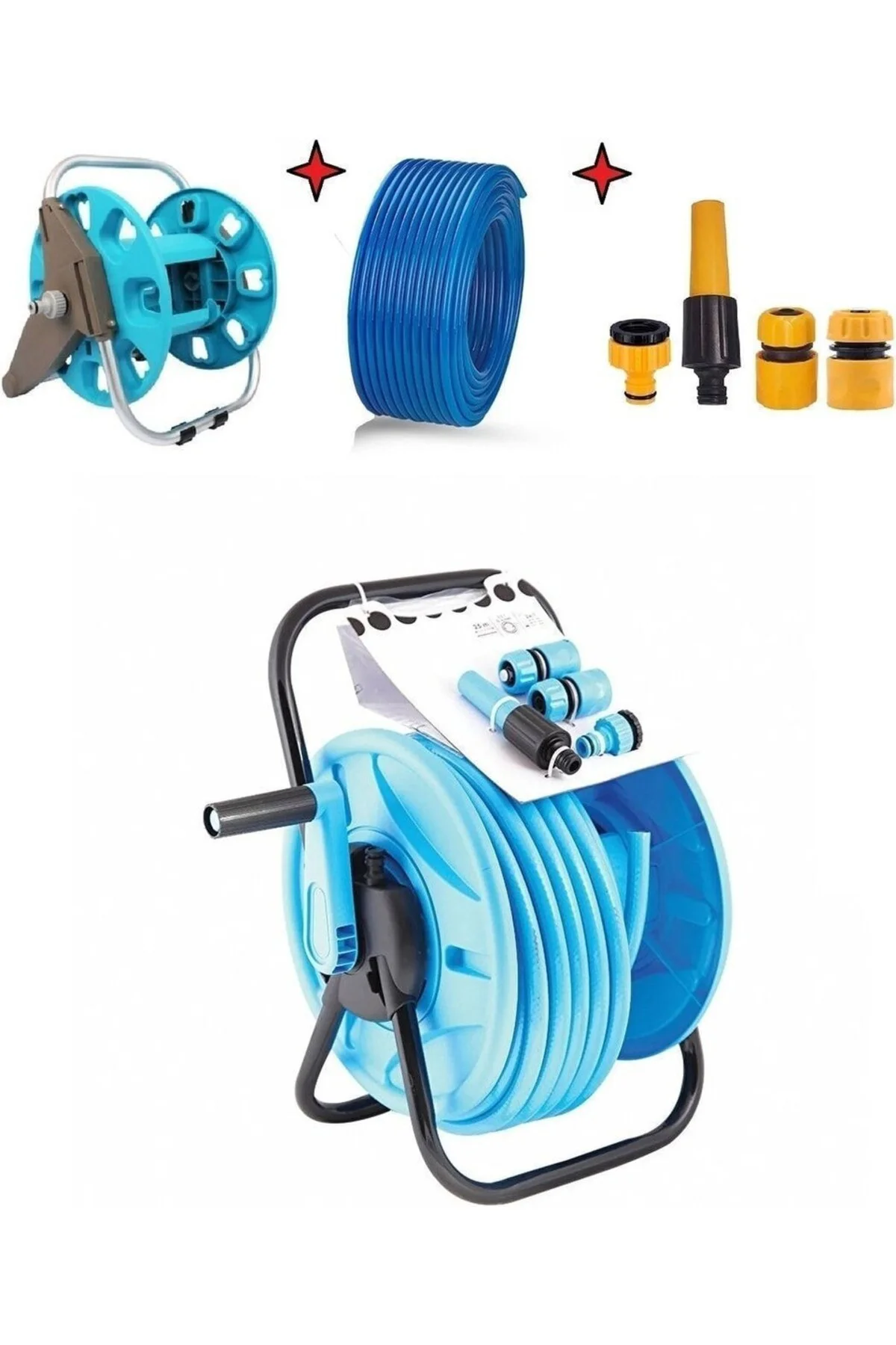 25 METRE BAHÇE HORTUMU MAKARA SETİ SULAMA BAŞLIĞI SET