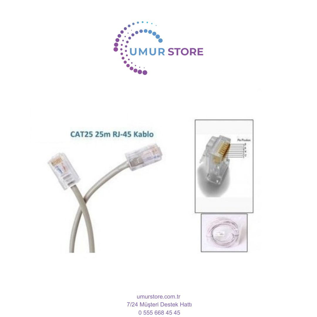 Herz 25 Metre Cat5 Utp Patch Cord Kablosu