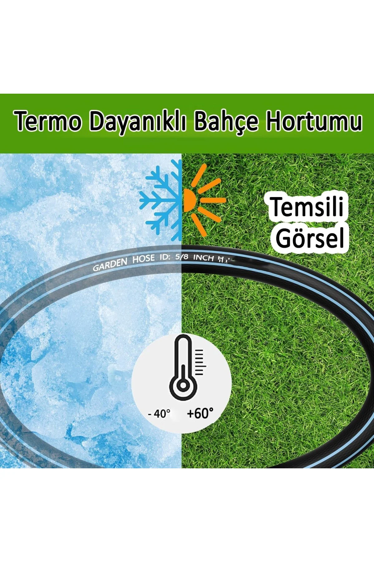 25 METRE Termo Bahçe Hortumu Dayanıklı 3 Katlı Sağlam Çeşme Su Su