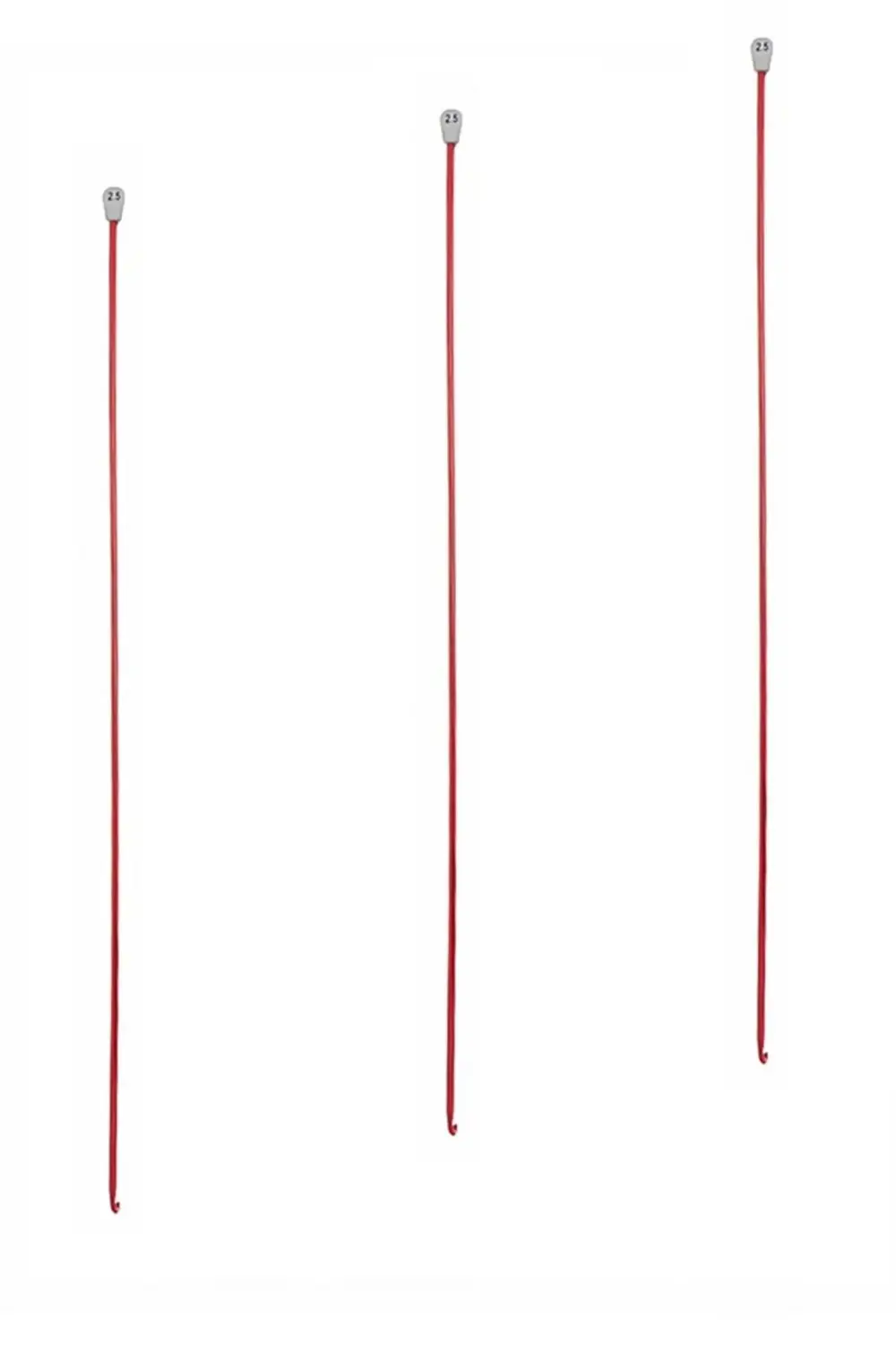 Tuhafiyecimiz #2,5 Numara (2,5Mm) Gagalı Renkli Örgü Şişi - Tunus İşi, Afgan İş