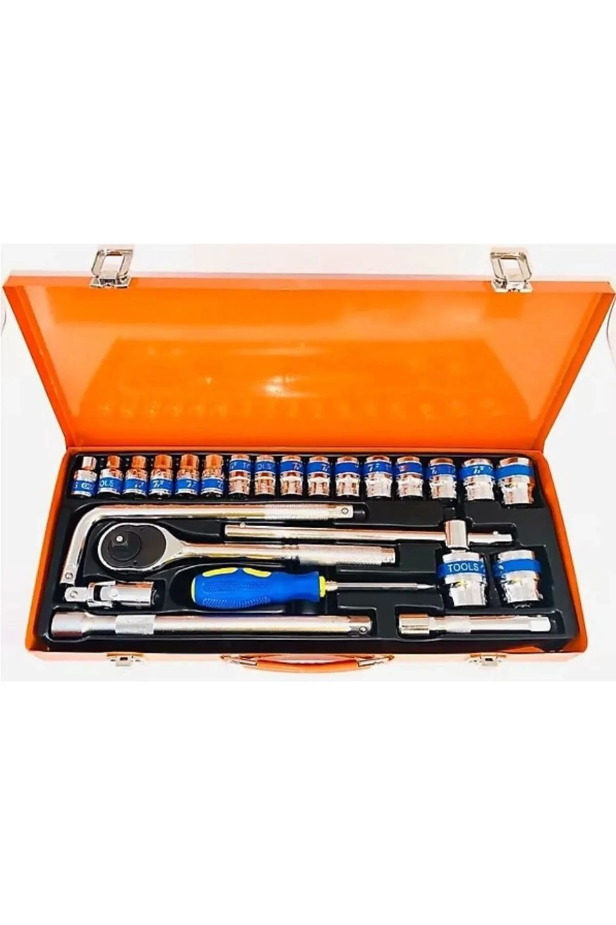 25 Parça 1/2 Lokma Seti Chrome Vanadium Parlak 25 Parça 1/2 Lokma Seti Chrome Vanadium Parlak