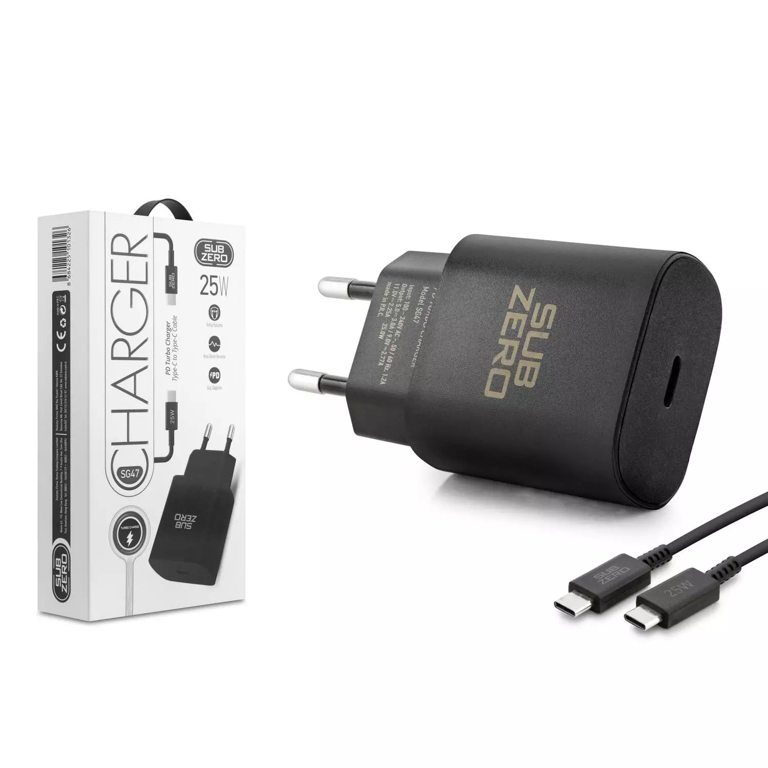 25 W Turbo şarj aleti