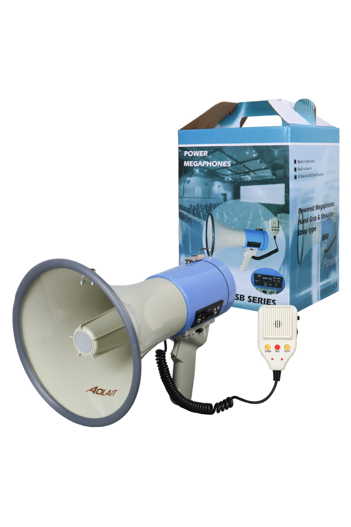 25 Watt Pazar Hastane Okul Duyuru Megafonu Yüksek Ses Siren Sesi 