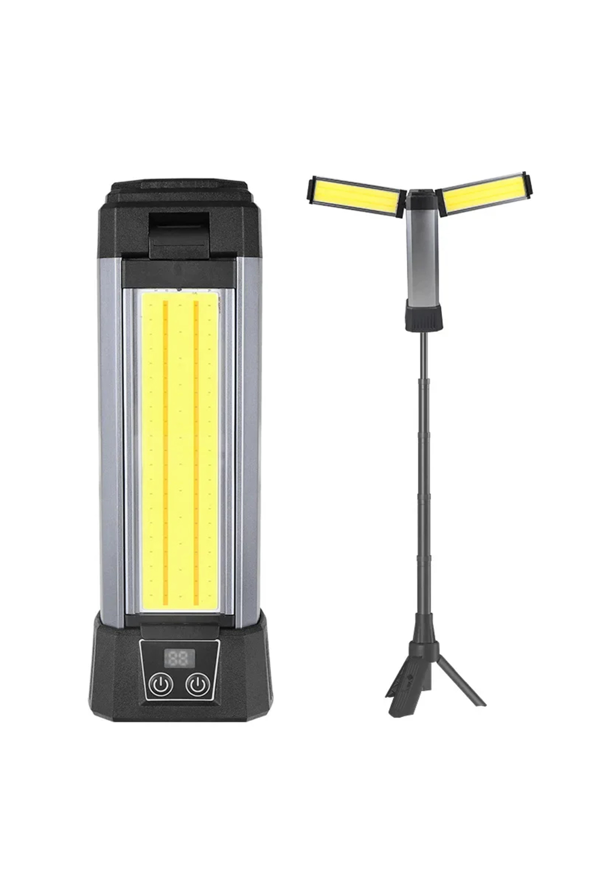 25 WATT USB - TYPE-C GİRİŞLİ P50 VE COB LEDLİ 2 KANATLI KOLLU ÇALIŞMA LAMBASI (5224)