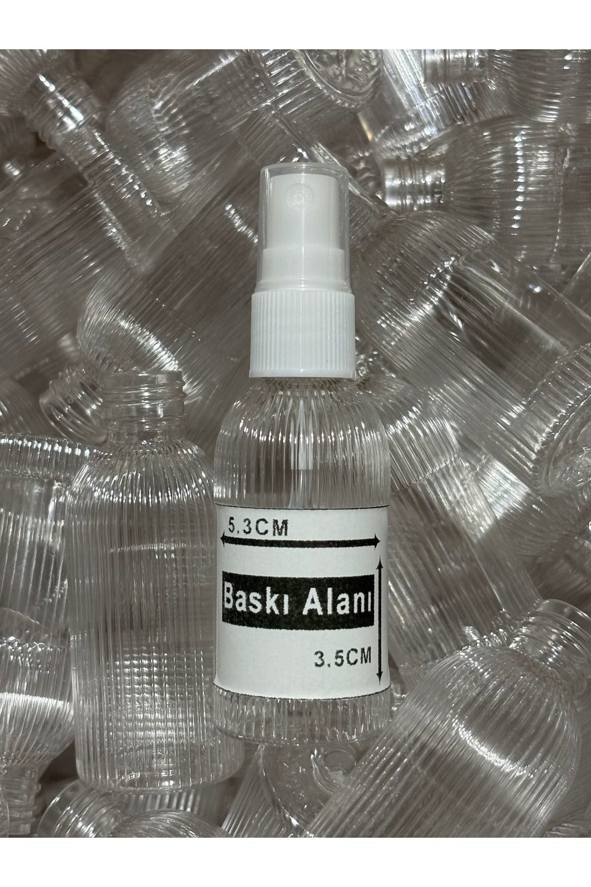 Otel Bukleti 250 Adet 50 Ml Boş Plastik Şişe Genel Bakim Spreyi