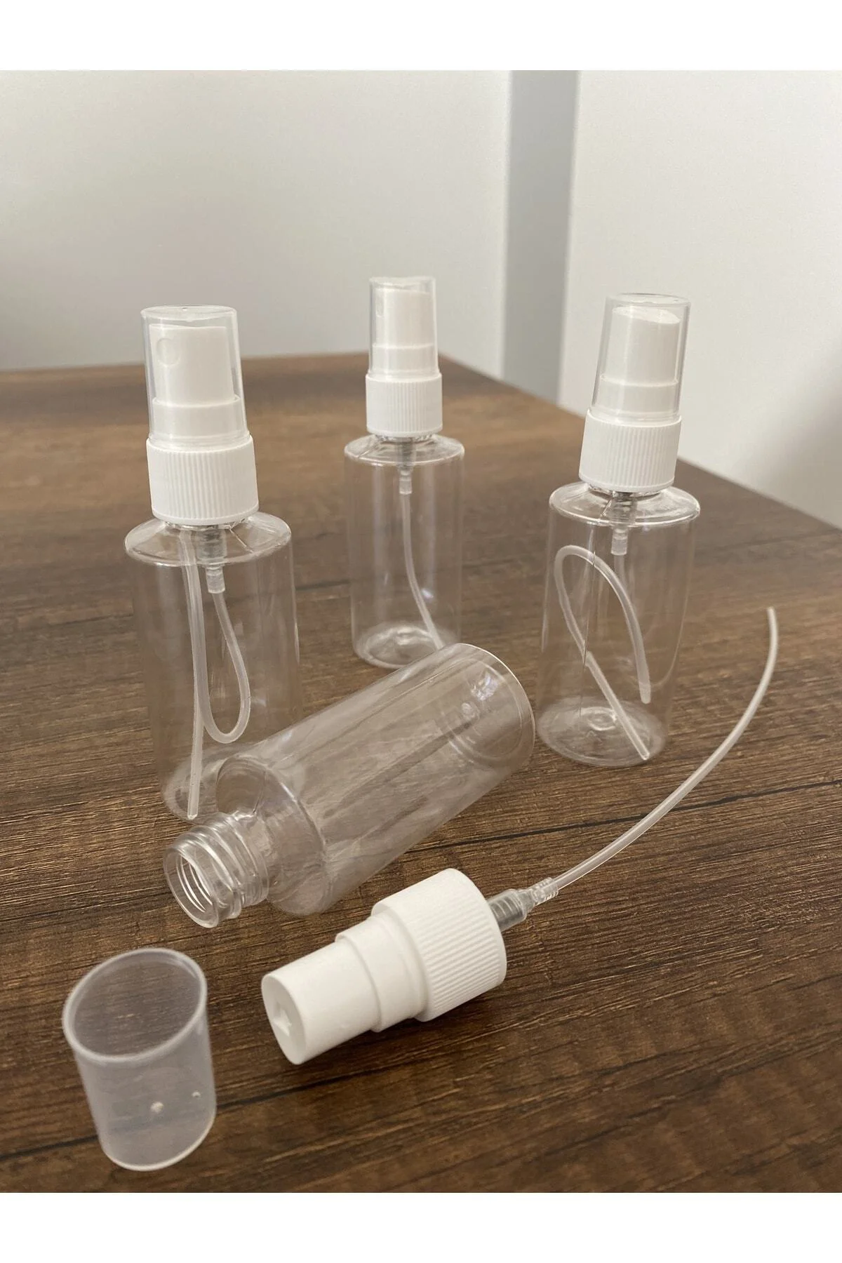 250 Adet 50 ml Fısfıs Şişe Sprey Kapaklı Şişe Seyahat Cep Çanta K