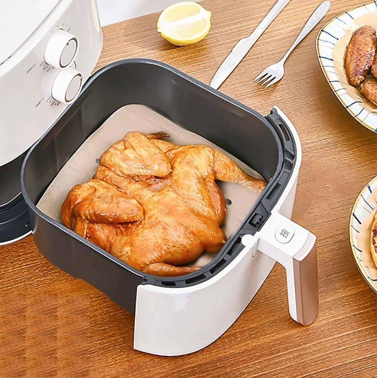 250 Adet Air Fryer Pişirme Kağıdı Tek Kullanımlık Hava Fritöz Yağ Geçirmez Yapışmaz Gıda Pişirme Kağıdı Delikli Kare Model Bx40 Fiyatı, Yorumları ve Özellikleri