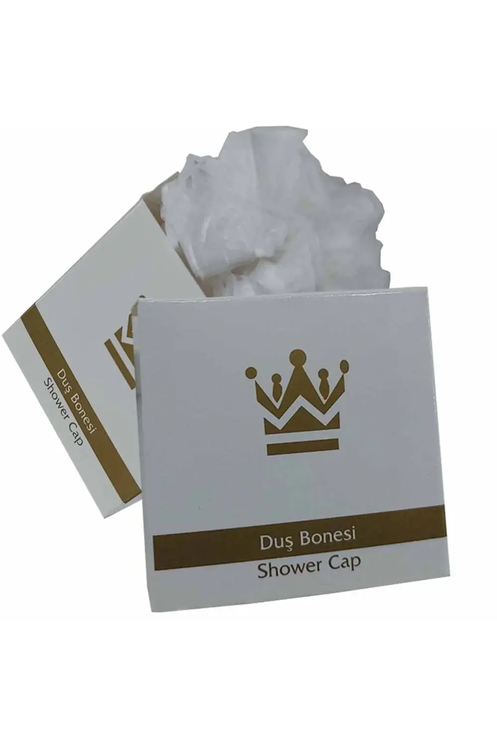 250 Adet Kutulu Saç Duş Bonesi Tek Kullanımlık Plastik Naylon Bon