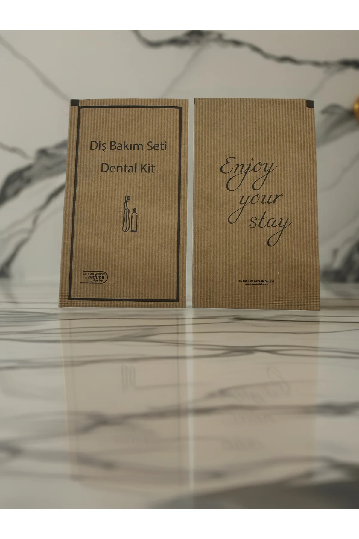 250 adet otel tipi katlanır diş bakım seti