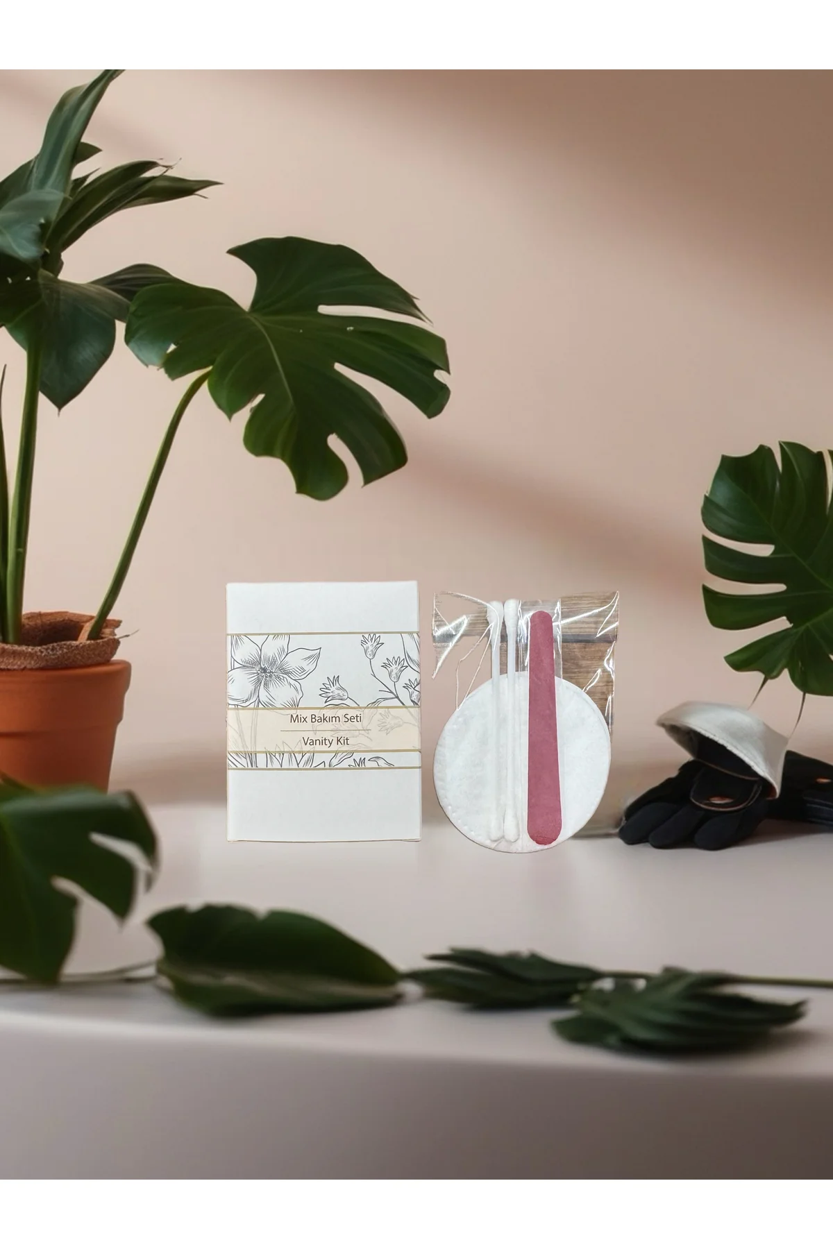 250 adet otel tipi mix bakım seti (pamuk + kulak pamuğu + kağıt t