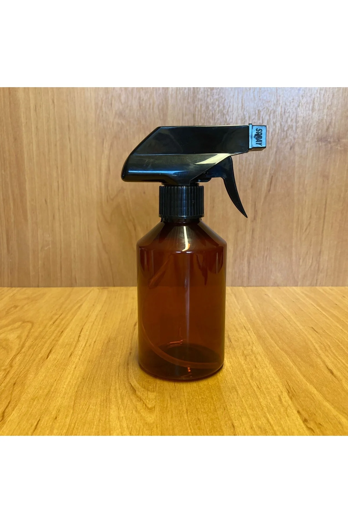 250 Cc Amber Plastik Şişe - Siyah Tetik Spreyli - 250 Ml Kahveren