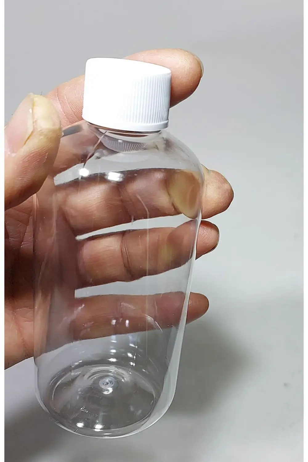 250 Cc Düz Model Pet Şişe - Beyaz Kapaklı - 250 Ml Boş Pet Şişe (