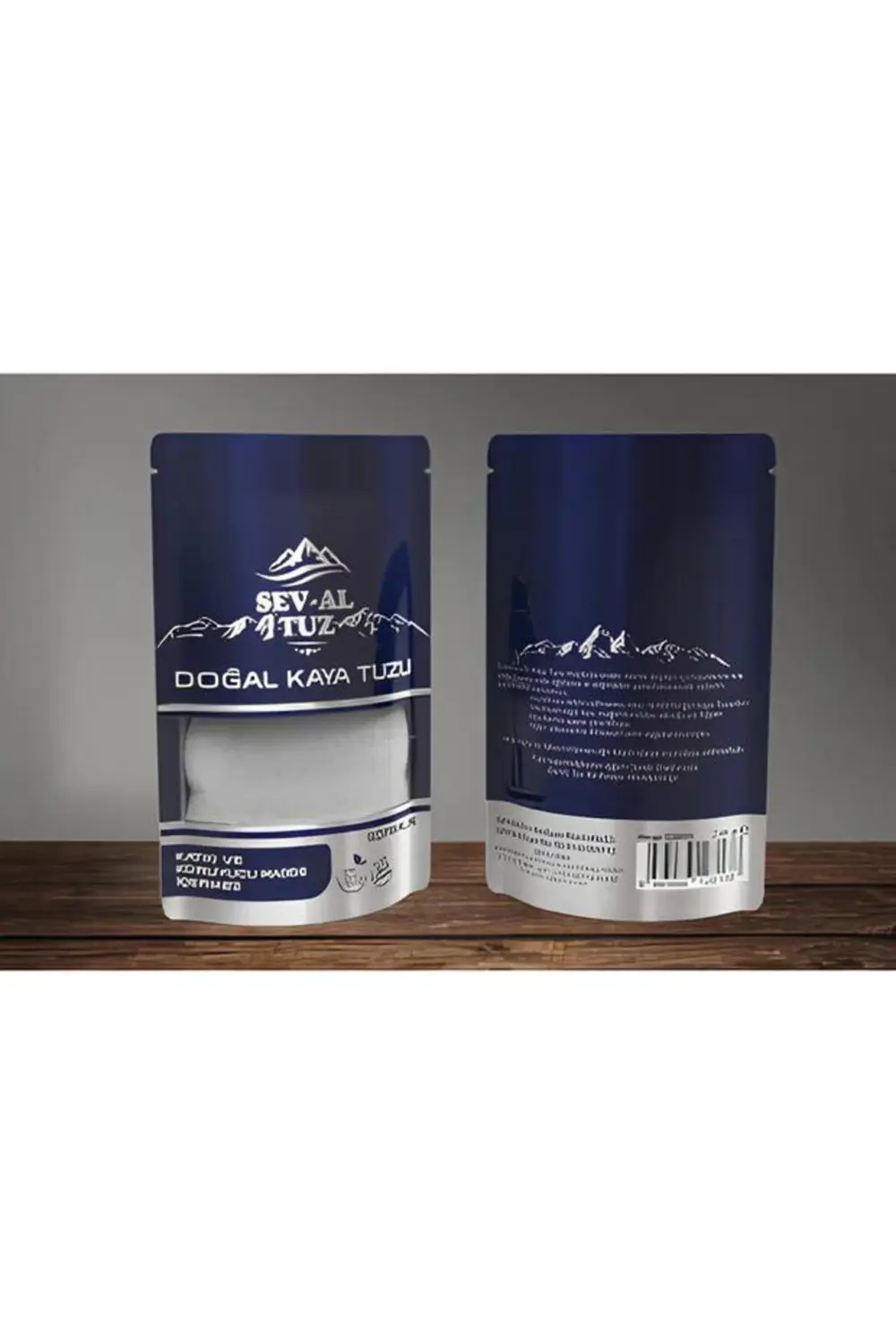 250 Gr Iyotsuz İnce Öğütülmüş Rafine Edilmemiş Sofralık Kaya Tuzu