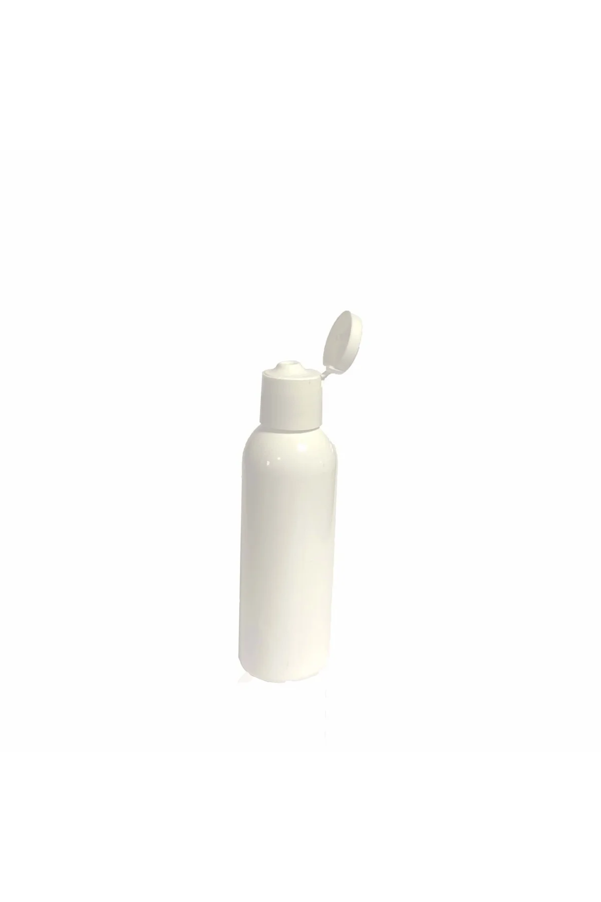 250 ml 100 adet Flip Top açma kapak boş şişe beyaz
