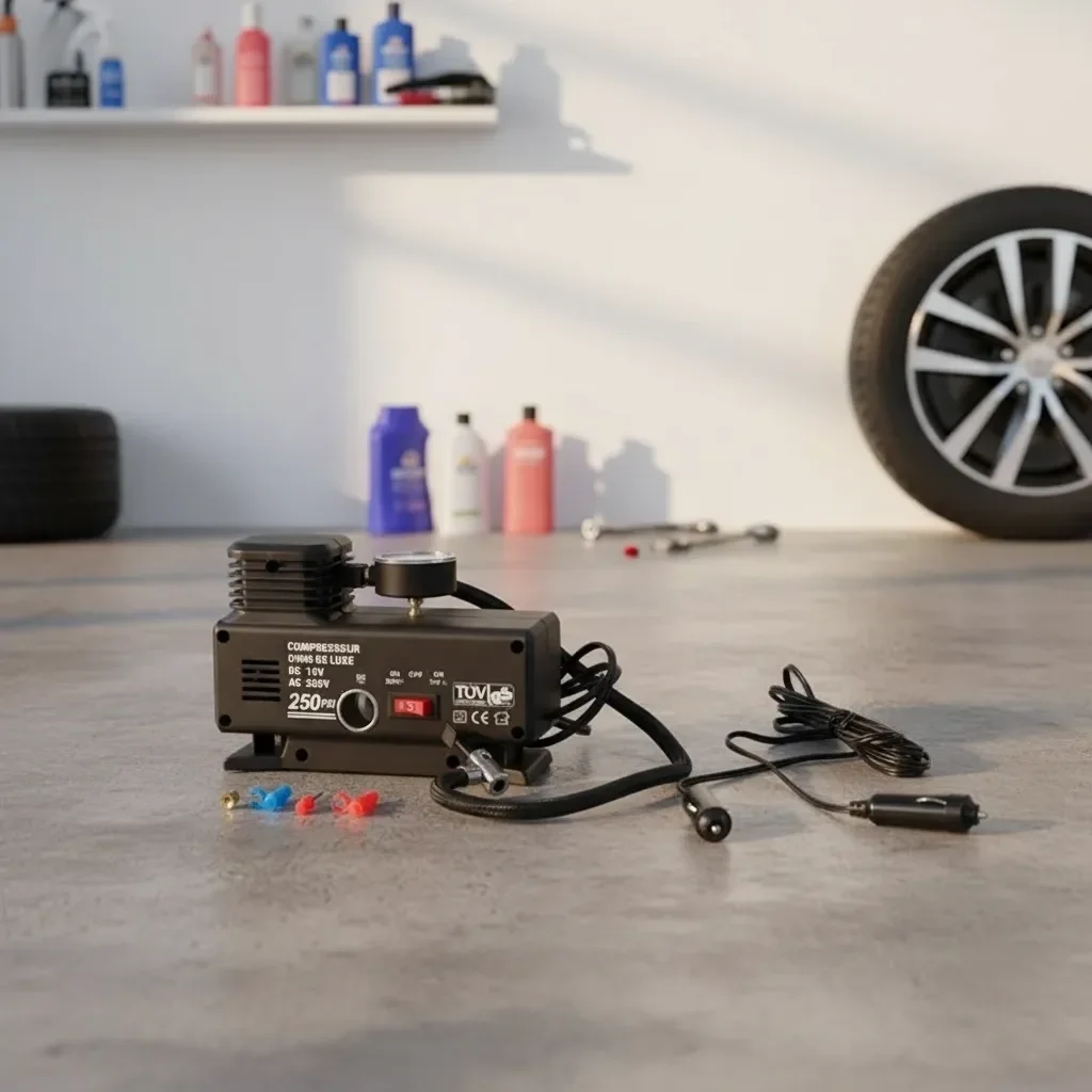 250 PSI Oto Hava Kompresörü - 220V ve 12V Uyumlu Yol Yardım Lastik Şişirme Pompası Fiyatı, Yorumları ve Özellikleri
