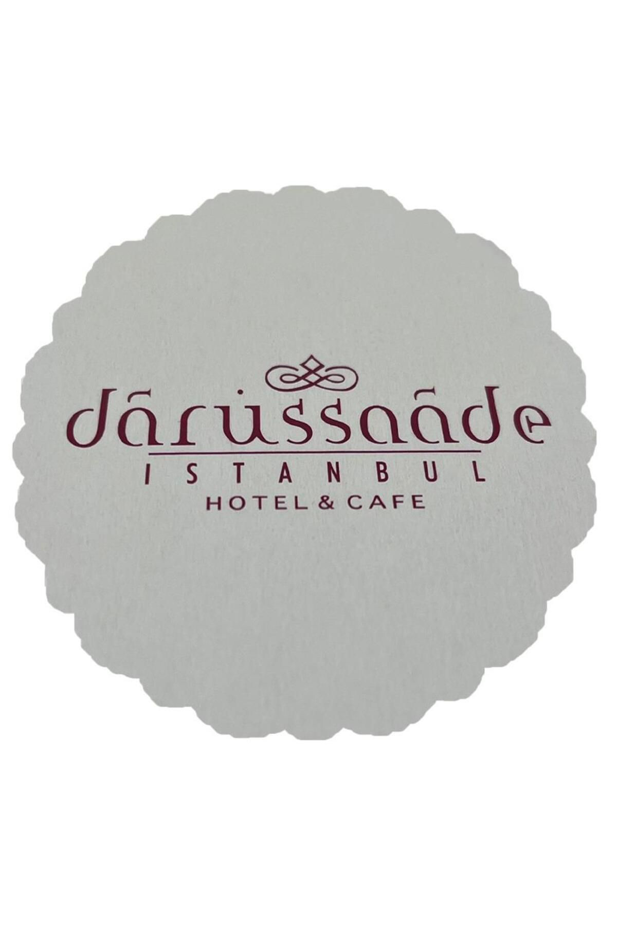 Private 2500 Adet Tek Kullanımlık Beyaz Desenli Kağıt Bardak Altlığı 80 M