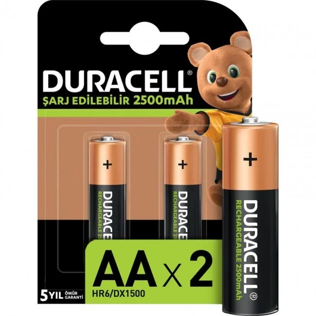 2500 MAH 2Lİ ŞARJLI KALEM PİL