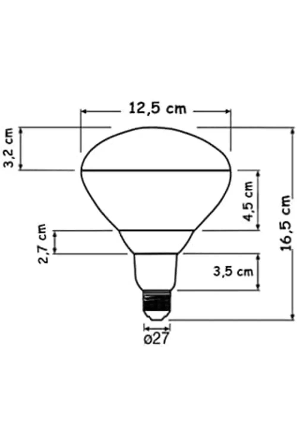 250W Infrared Şeffaf Ampul E27 1185222