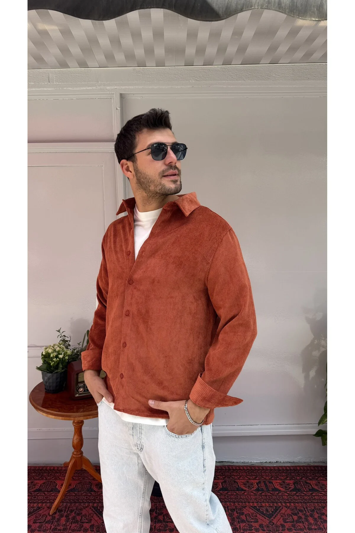 2512 Kadife Gömlek