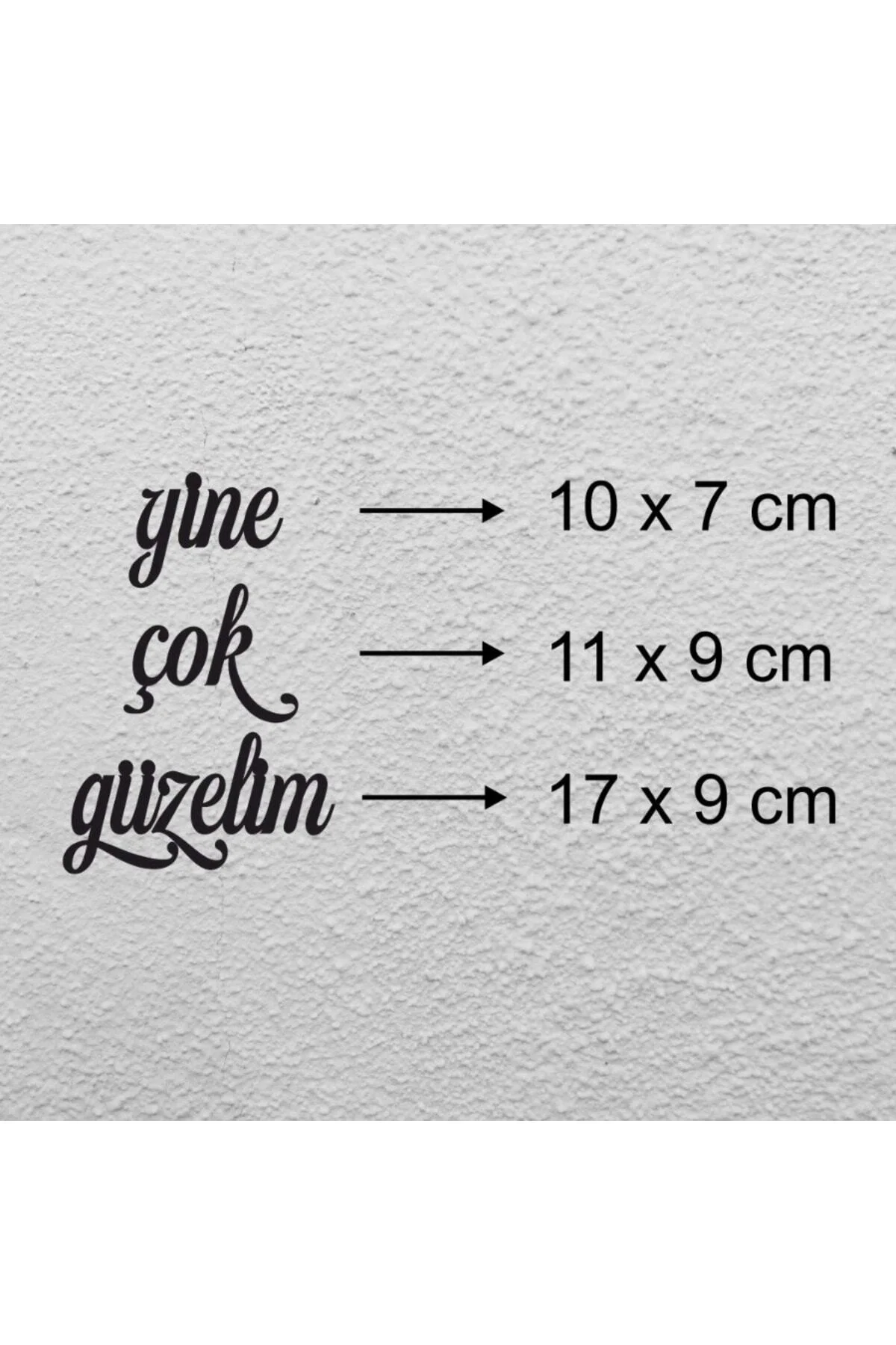 25*18 Cm Yine Çok Güzelim Ahşap Duvar Yazısı