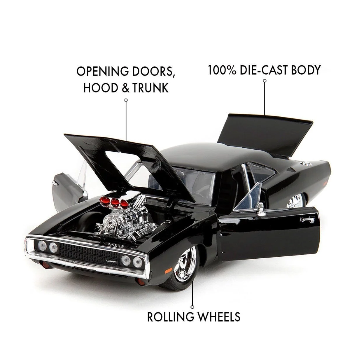 253203101 Fast Furious 1970  Charger 1:24