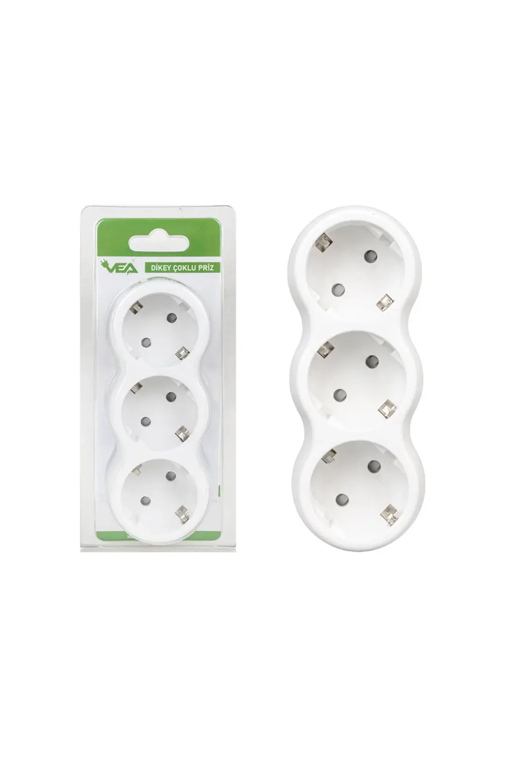 253425 VE-2211-3WG A CLASS 3LÜ DİKEY ÇOKLU PRİZ (MADE IN MALAYSIA