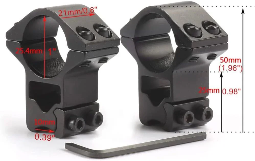 25.4mm Havalı Av Ayağı – 11mm Dovetail Dürbün Ringi, Alüminyum Alaşım, Siyah Fiyatı, Yorumları ve Özellikleri