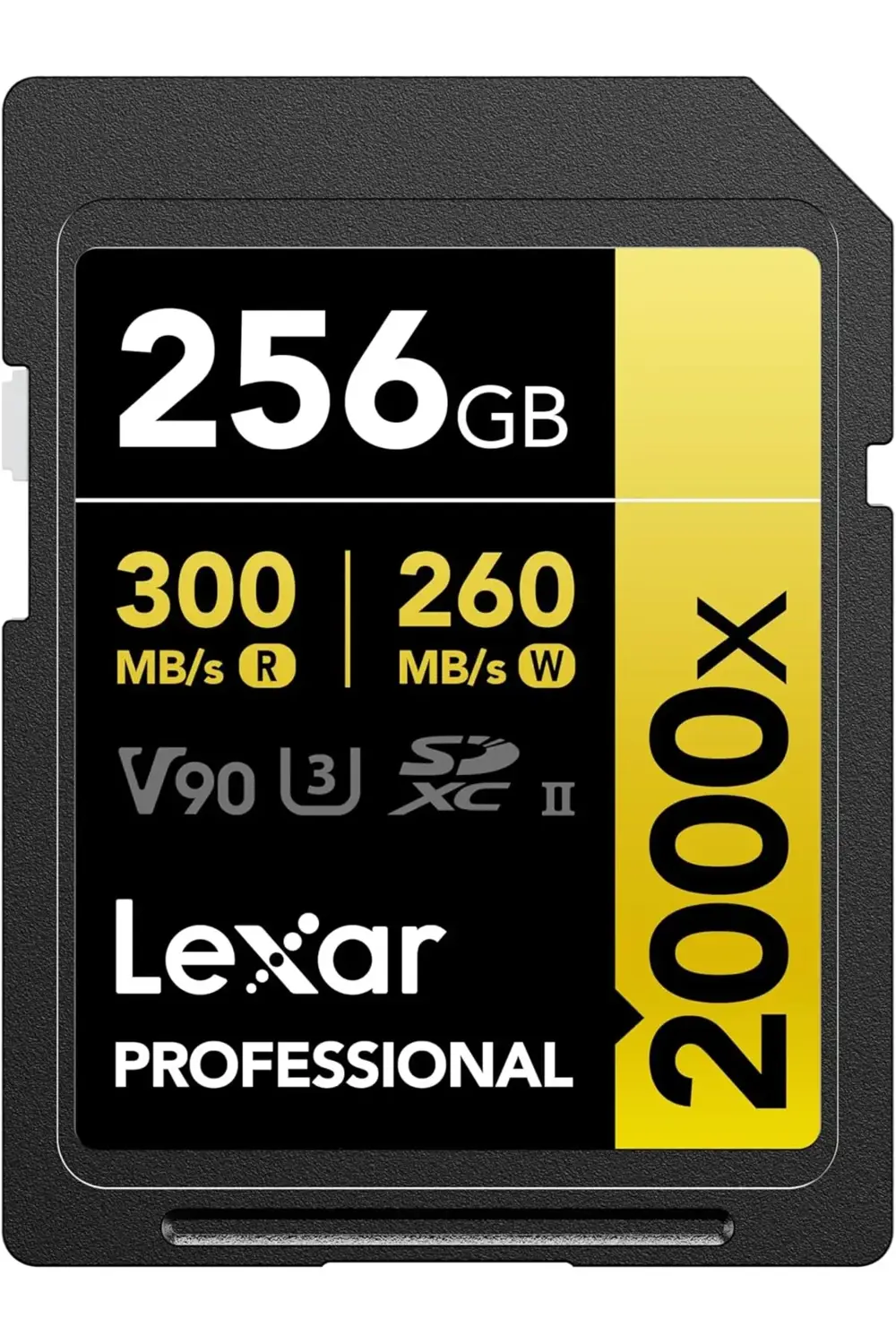 256GB Lexar® Professional 2000x SDXC™ UHS-II cards, - LSD2000256G