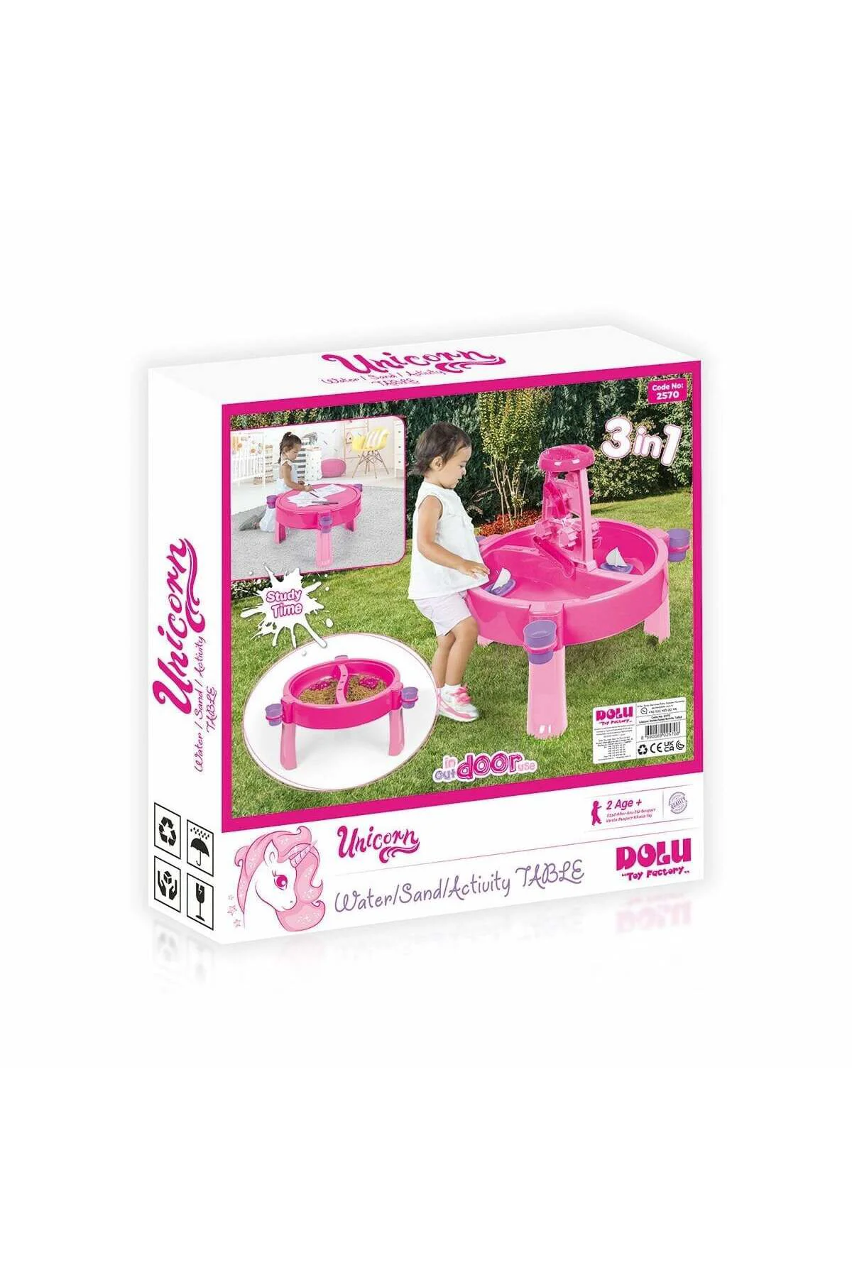 2570 Unicorn Su Ve Kum Aktivite Masası-Dolu