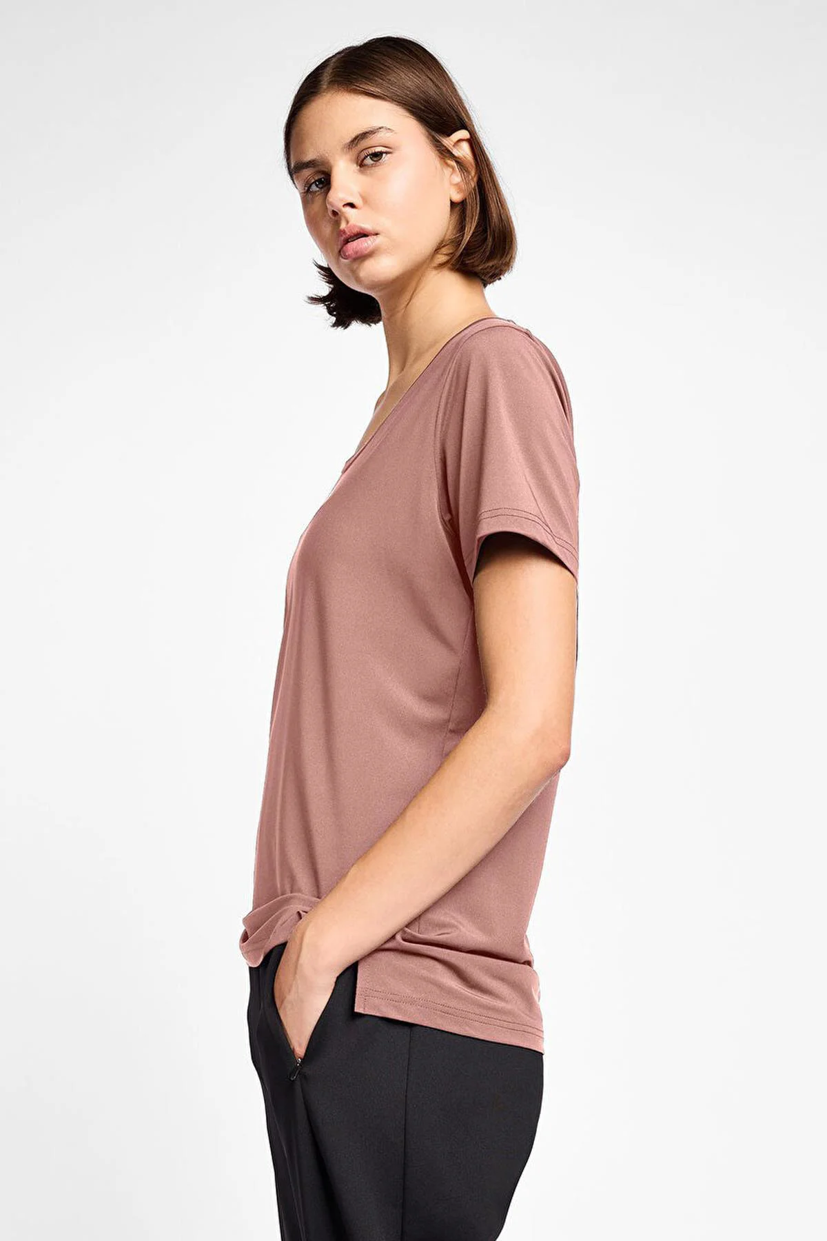 25B-2057 Antrenman Kısa Kol Kadın T-Shirt 25BTBA002057